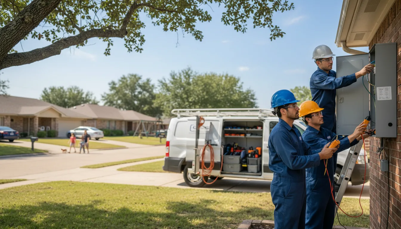 Certified electrician providing emergency electrical services in Comanche, OK